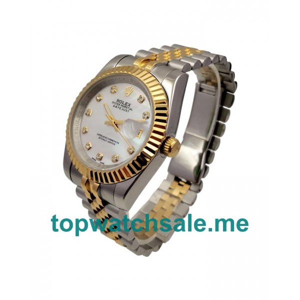 UK AAA Rolex Datejust 116233 41MM White Mother-Of-Pearl Dials Men Replica Watches