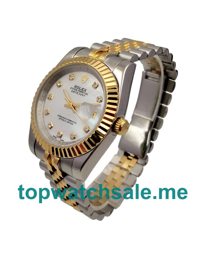 UK AAA Rolex Datejust 116233 41MM White Mother-Of-Pearl Dials Men Replica Watches