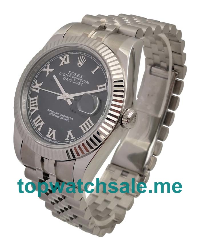 UK Swiss Made Rolex Datejust 116234 41 MM Black Dials Men Replica Watches