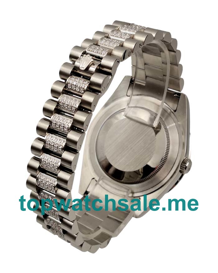 UK Swiss Made Rolex Day-Date 118346 41 MM Blue Dials Men Replica Watches