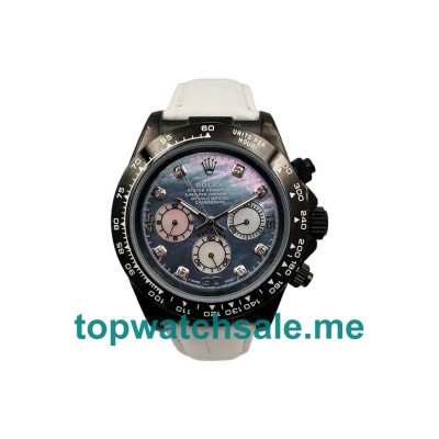 UK AAA Rolex Daytona 116519 40 MM Black Mother-Of-Pearl Dials Men Replica Watches