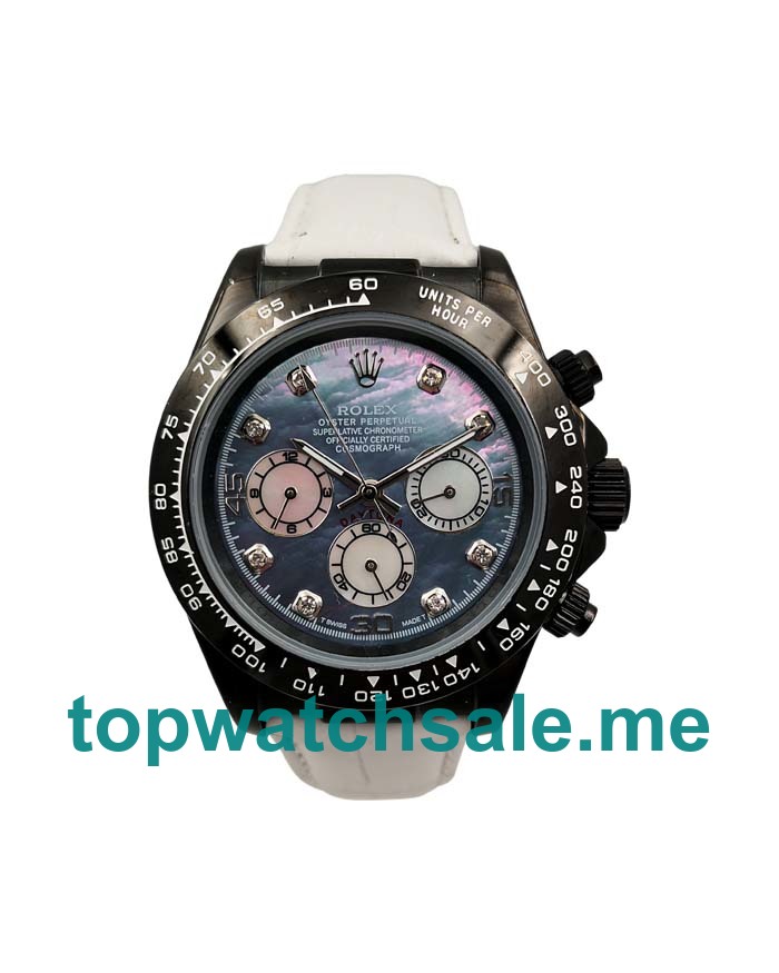 UK AAA Rolex Daytona 116519 40 MM Black Mother-Of-Pearl Dials Men Replica Watches