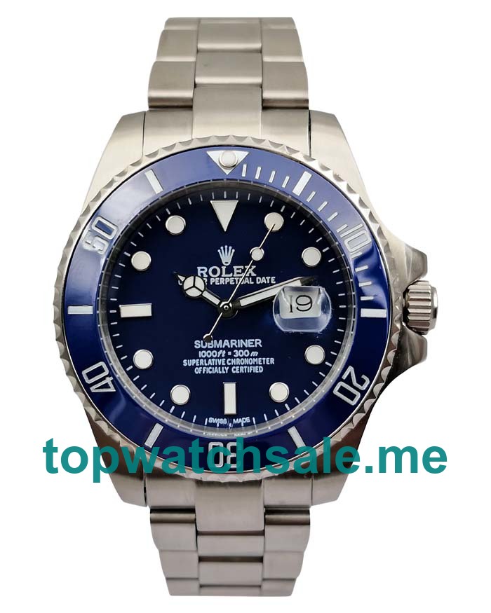 UK Swiss Made Rolex Submariner 116619 LB 40 MM Blue Dials Men Replica Watches