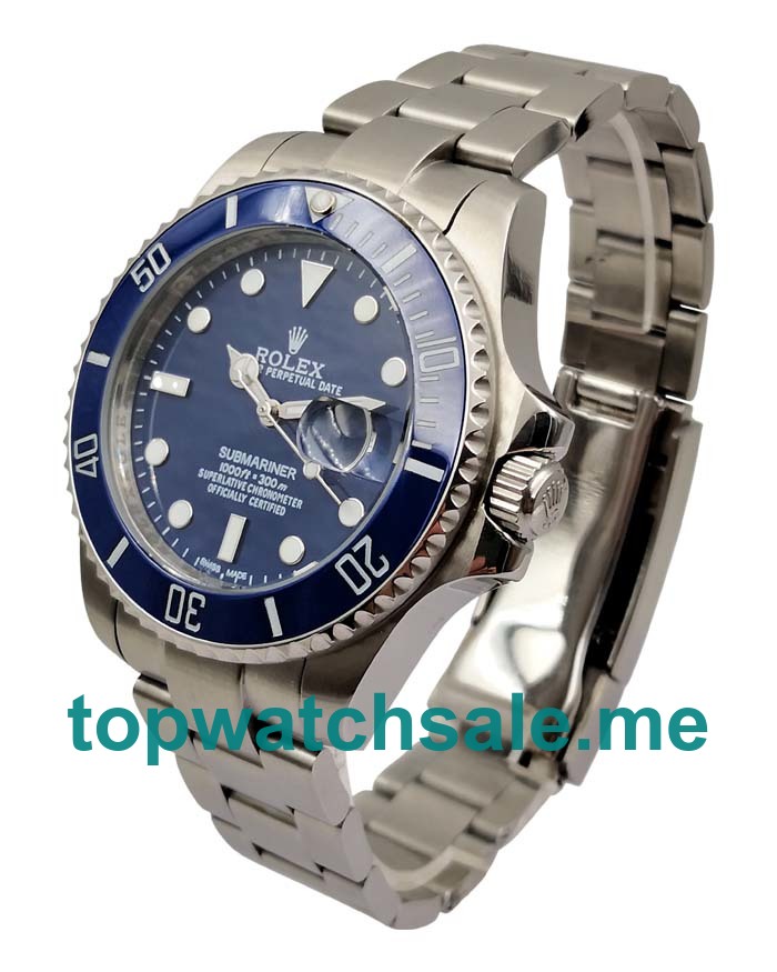 UK Swiss Made Rolex Submariner 116619 LB 40 MM Blue Dials Men Replica Watches