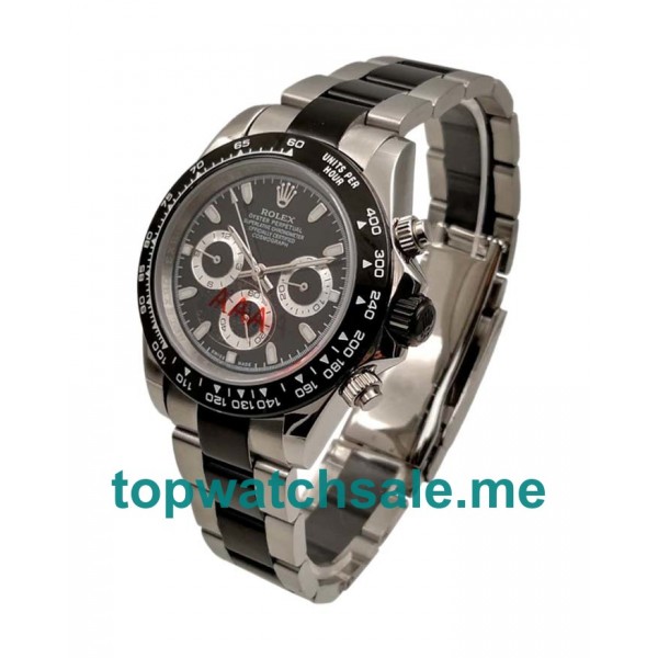 UK AAA Rolex Daytona 116500 LN 40 MM Black Dials Men Replica Watches