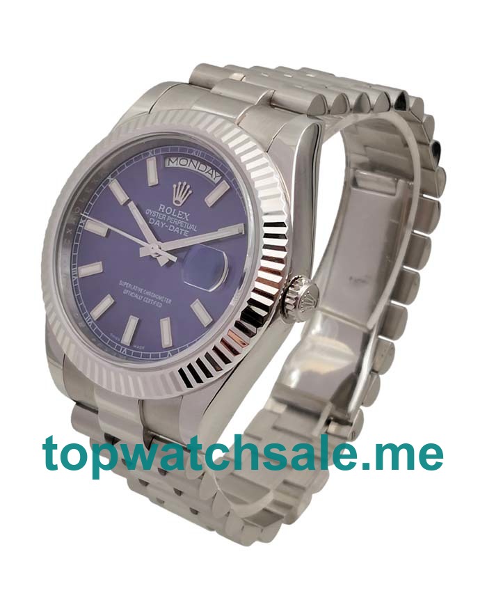 UK Swiss Made Rolex Day-Date 118239 41 MM Blue Dials Men Replica Watches