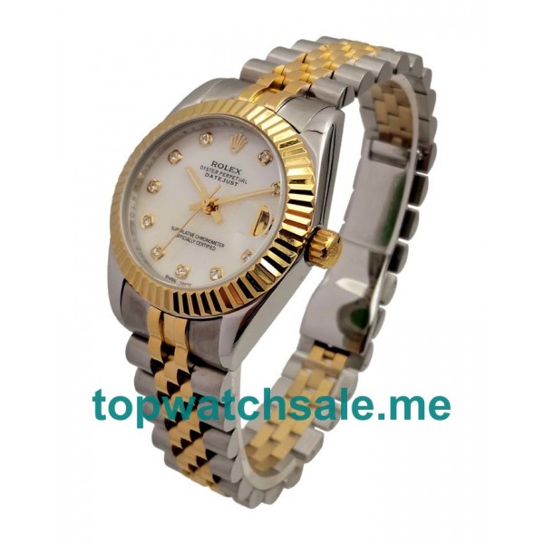 UK AAA Rolex Datejust 69173 31 MM White Mother-Of-Pearl Dials Unisex Replica Watches