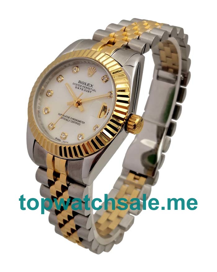 UK AAA Rolex Datejust 69173 31 MM White Mother-Of-Pearl Dials Unisex Replica Watches
