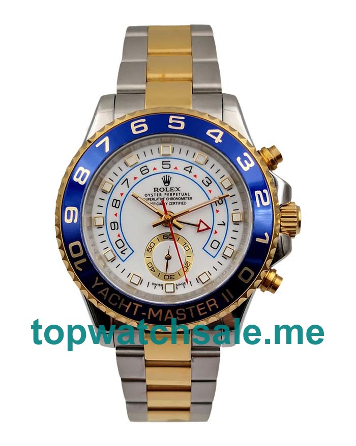 UK AAA Rolex Yacht-Master II 116681 40 MM White Dials Men Replica Watches