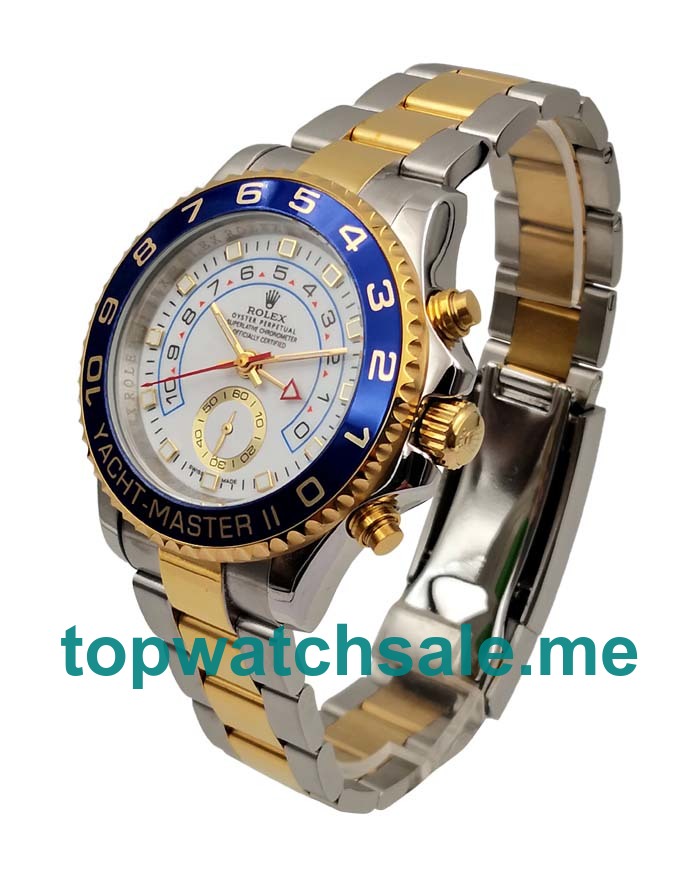UK AAA Rolex Yacht-Master II 116681 40 MM White Dials Men Replica Watches