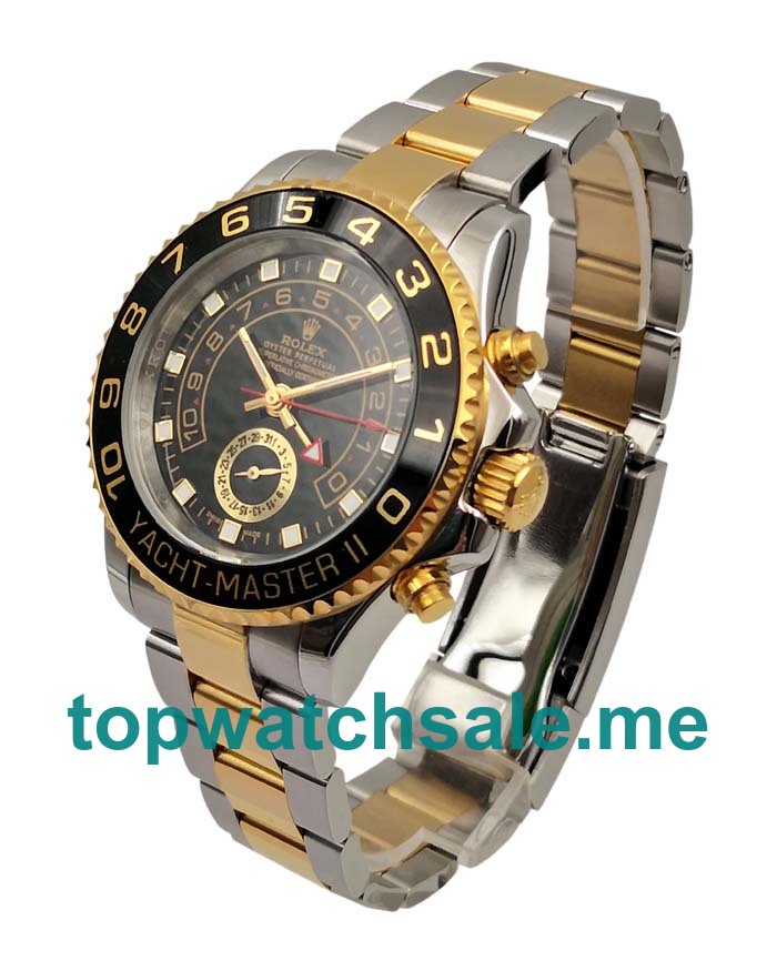 UK AAA Rolex Yacht-Master II 116681 40 MM Black Dials Men Replica Watches