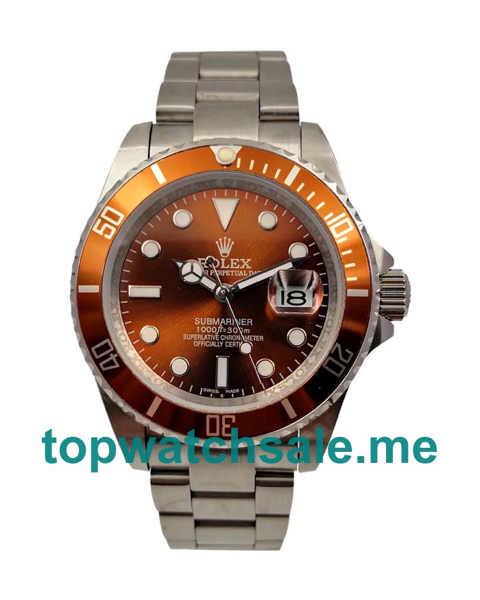 UK AAA Rolex Submariner 116610 40 MM Brown Dials Men Replica Watches