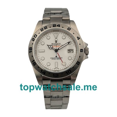 UK AAA Rolex Explorer II 216570 40 MM White Dials Men Replica Watches