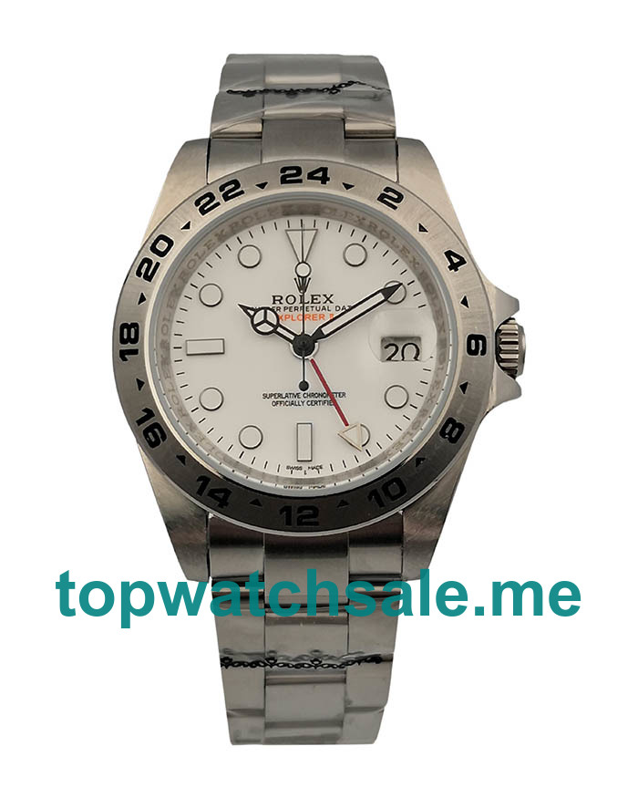 UK AAA Rolex Explorer II 216570 40 MM White Dials Men Replica Watches