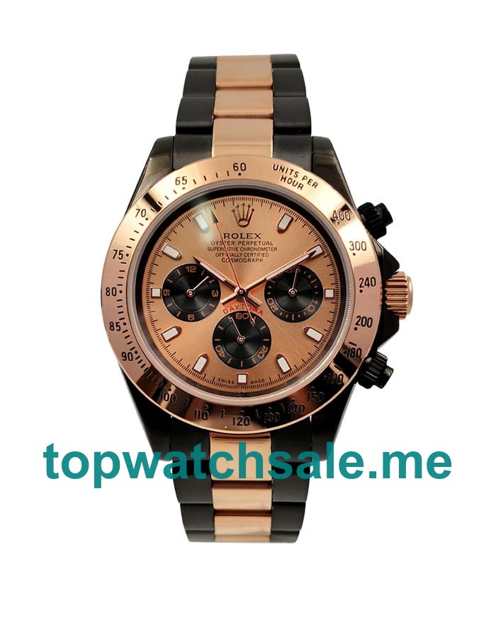 UK AAA Rolex Daytona 116505 40 MM Champagne Dials Men Replica Watches