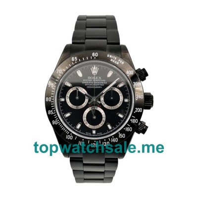 UK Swiss Made Rolex Daytona 116520 40 MM Black Dials Men Replica Watches