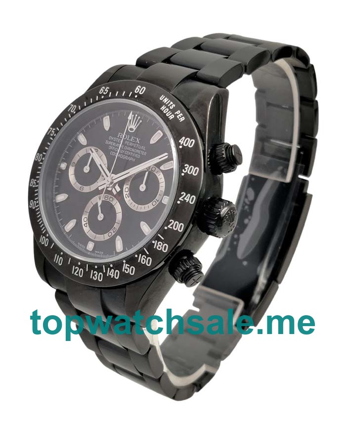 UK Swiss Made Rolex Daytona 116520 40 MM Black Dials Men Replica Watches