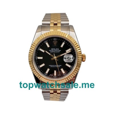UK Swiss Made Rolex Datejust II 116333 EW 41MM Black Dials Men Replica Watches