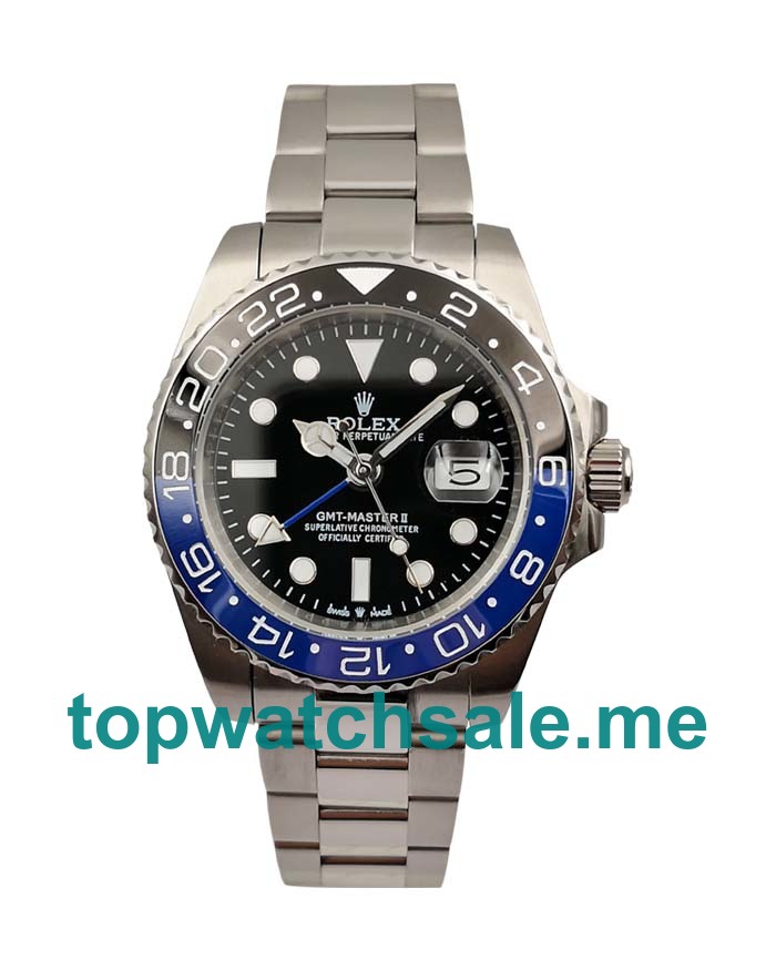 UK AAA Rolex GMT-Master II 116710 40 MM Black Dials Men Replica Watches