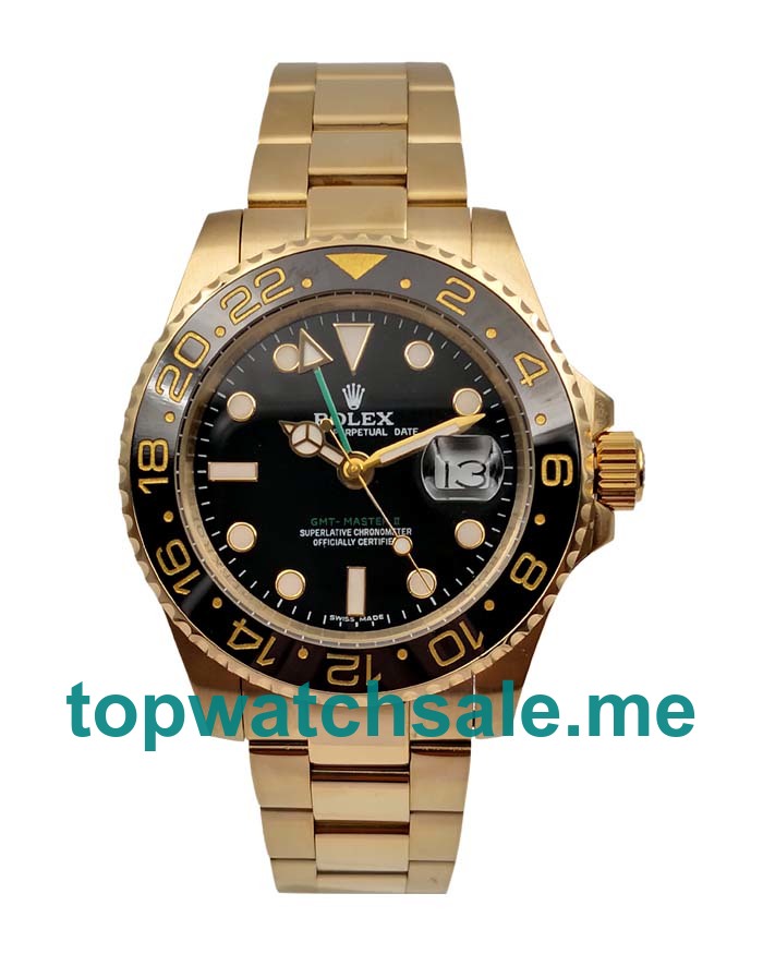 UK AAA Rolex GMT-Master II 116718 40 MM Black Dials Men Replica Watches