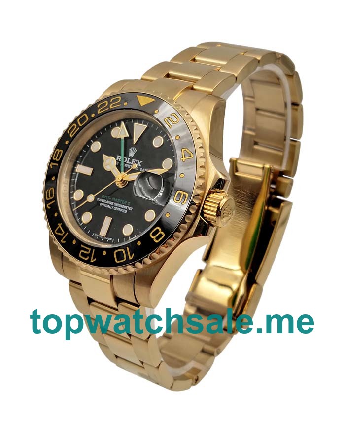 UK AAA Rolex GMT-Master II 116718 40 MM Black Dials Men Replica Watches