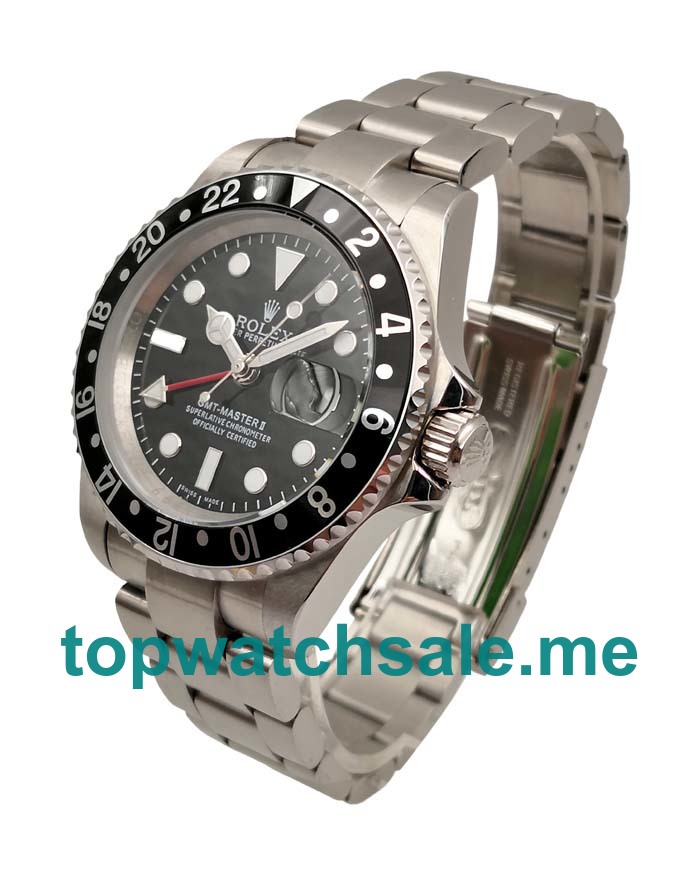 UK AAA Rolex GMT-Master II 16710 LN 40 MM Black Dials Men Replica Watches