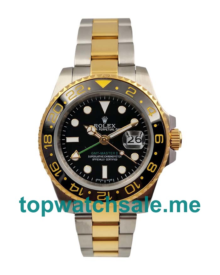 UK AAA Rolex GMT-Master II 116713 LN 40 MM Black Dials Men Replica Watches