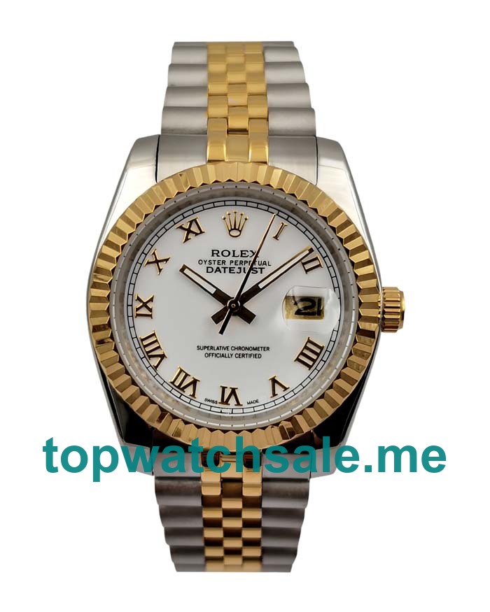 UK AAA Rolex Datejust 116233 36 MM White Dials Men Replica Watches