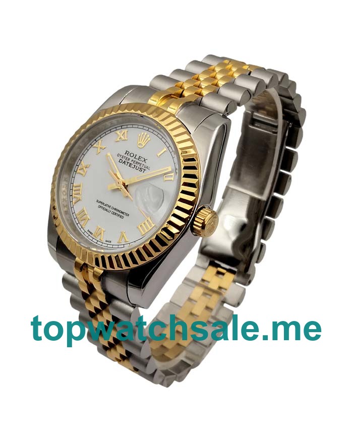 UK AAA Rolex Datejust 116233 36 MM White Dials Men Replica Watches