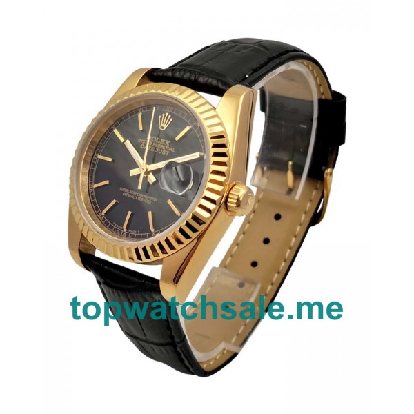 UK AAA Rolex Datejust 116138 36 MM Black Dials Men Replica Watches