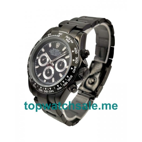 UK AAA Rolex Daytona 116500 40 MM Black Dials Men Replica Watches