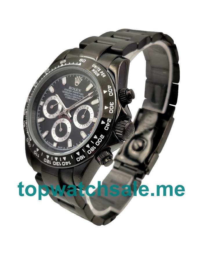 UK AAA Rolex Daytona 116500 40 MM Black Dials Men Replica Watches