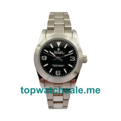 UK AAA Rolex Oyster Perpetual 177200 31 MM Black Dials Women Replica Watches