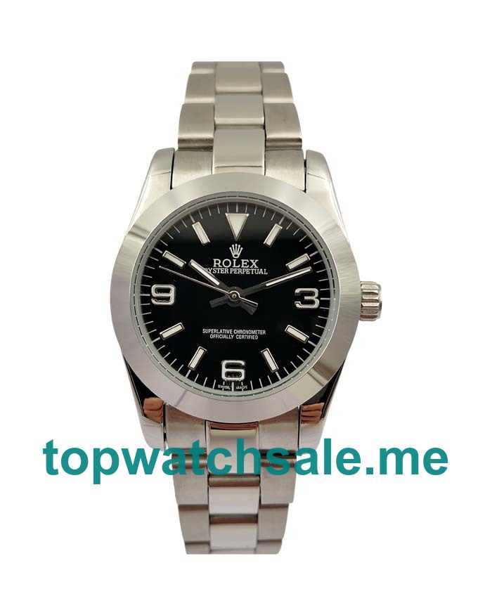 UK AAA Rolex Oyster Perpetual 177200 31 MM Black Dials Women Replica Watches