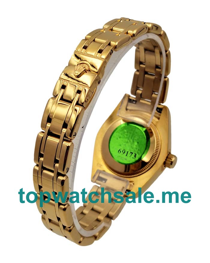 UK AAA Rolex Pearlmaster 81318 28 MM Champagne Dials Women Replica Watches