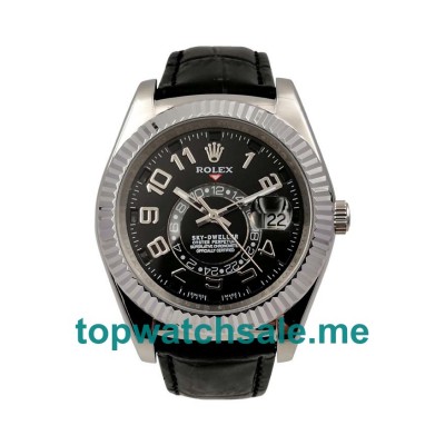 UK AAA Rolex Sky-Dweller 326139 42 MM Black Dials Men Replica Watches