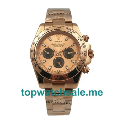 UK AAA Rolex Daytona 116505 40 MM Rose Dials Men Replica Watches