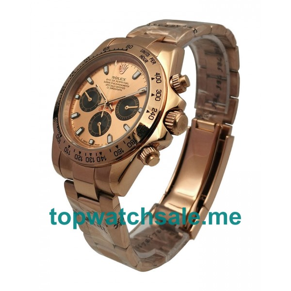 UK AAA Rolex Daytona 116505 40 MM Rose Dials Men Replica Watches