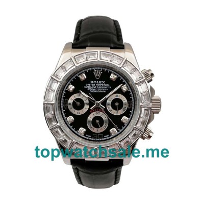 UK AAA Rolex Daytona 116589BR 40 MM Black Dials Men Replica Watches