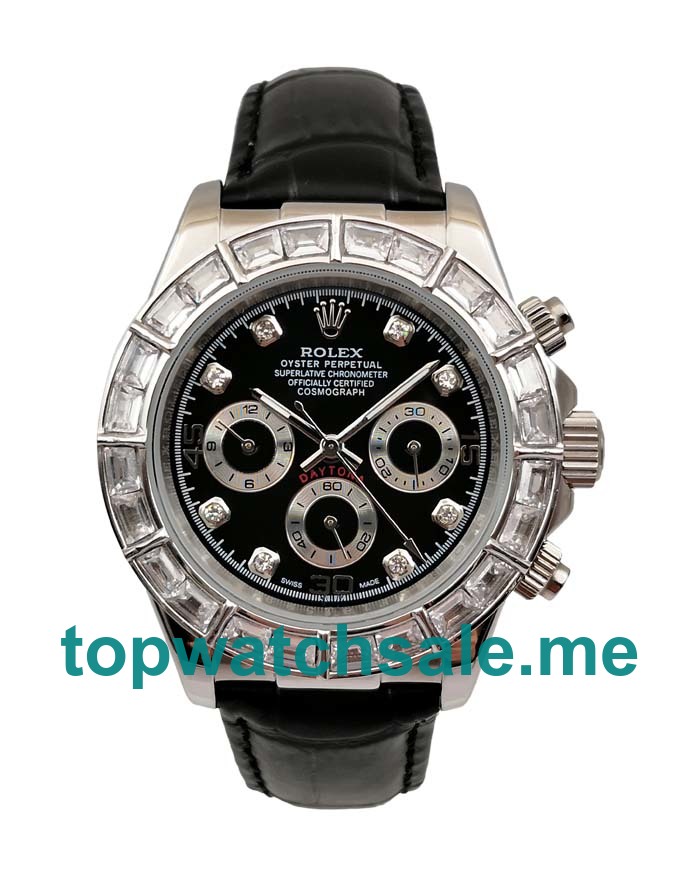 UK AAA Rolex Daytona 116589BR 40 MM Black Dials Men Replica Watches