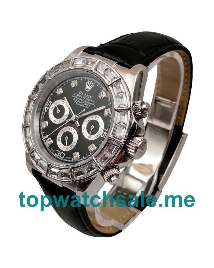 UK AAA Rolex Daytona 116589BR 40 MM Black Dials Men Replica Watches