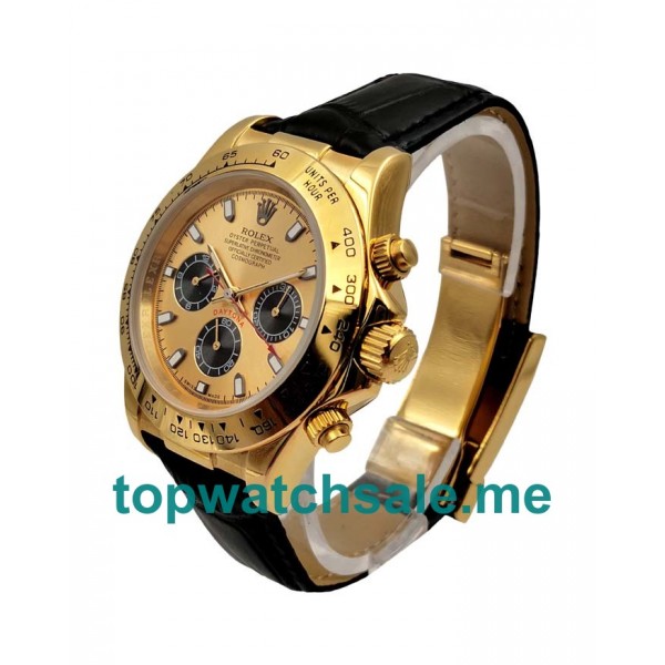 UK AAA Rolex Daytona 116518 40 MM Champagne Dials Men Replica Watches