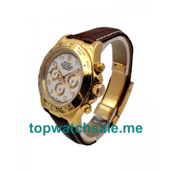 UK AAA Rolex Daytona 116518 40 MM White Dials men Replica Watches