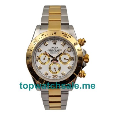 UK AAA Rolex Daytona 116523 40 MM White Dials Men Replica Watches