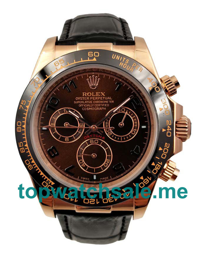 UK Rolex Daytona 116515 40 MM Chocolate Dials Men Replica Watches 