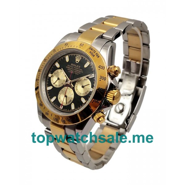 UK AAA Rolex Daytona 116523 40 MM Black Dials Men Replica Watches