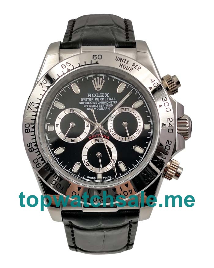 UK AAA Rolex Daytona 116519 40 MM Black Dials Men Replica Watches