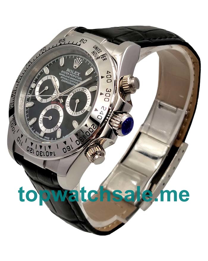 UK AAA Rolex Daytona 116519 40 MM Black Dials Men Replica Watches