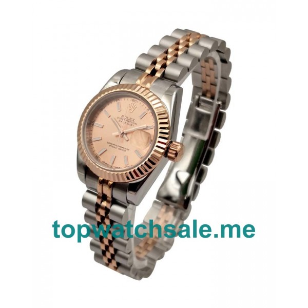 UK AAA Rolex Lady-Datejust 179171 26 MM Rose Dials Women Replica Watches