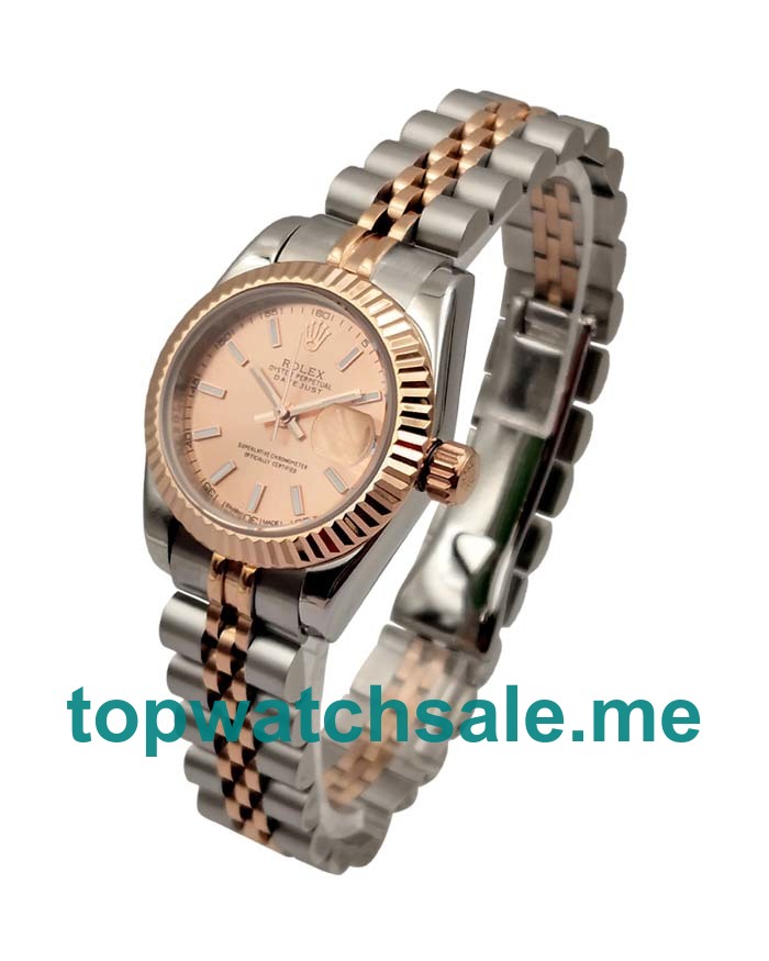 UK AAA Rolex Lady-Datejust 179171 26 MM Rose Dials Women Replica Watches